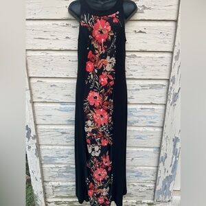 Vintage 90s Y2K Friends Sleeveless Floral Whimsigoth Romantic Maxi Dress NWT M